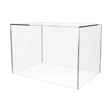 18" x 12" x 12" Acrylic Display Riser Box No Lid with One Open Side Versatile...