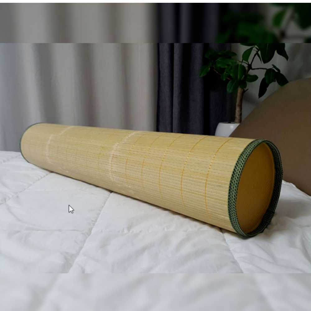 Cool Breeze Natural Blue Bamboo Pillow D170x700 1.2Kg Bamboo Fiber
