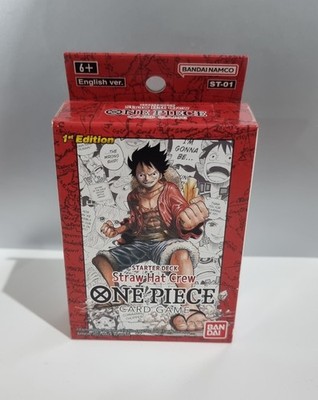 Super Pre Release Deck Straw Hat Crew Luffy Sealed 1st Edition One Piece