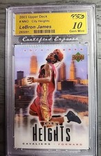 2003 Upper Deck Lebron James City Heights Redemption Special RC Gem Mint 10!!! 