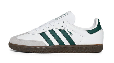 adidas Samba White Green Gum Kids/Juniors Womens Sneakers JQ2843