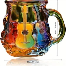 Painted Book Mug Handmade Colored Glass Book Coffee Mug Novelty Colorful Resin/