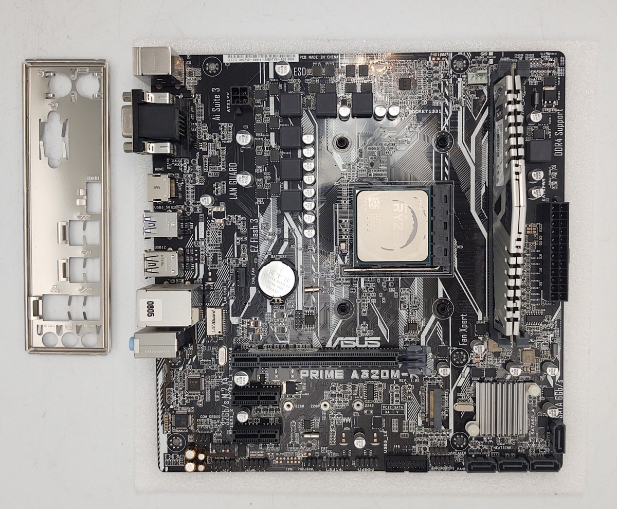 Asus Compatible Motherboard For Ryzen 3300x ASUS Prime A320M-K AMD