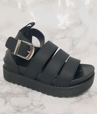 Mädchen Plateau klobige Sohle Gladiator Riemchen Sommer Sandalen Kinder Schuhgröße