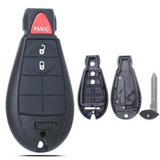 SUPALAND Key Fob Shell Case Replacement Fits for Dodge RAM 1500 2500 black