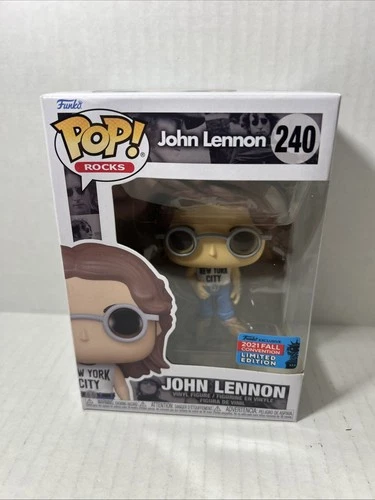 Funko Pop! Rocks Beatles John Lennon #240 2021 NYCC Shared Winter Con Exclusive