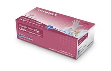 100pcs Diamond Gloves 5.5mil Latex Exam Gloves Powder Free XS S M L XL