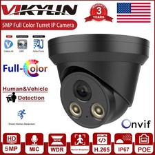 Vikylin 5MP Full-color Security IP POE Camera Mic Outdoor IP67 Motion detection