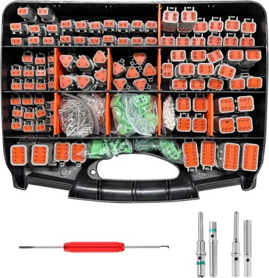 602PCS Deustch Connector Kit - 2 3 4 6 8 12 Pin DT Connectors with Removal Tool,