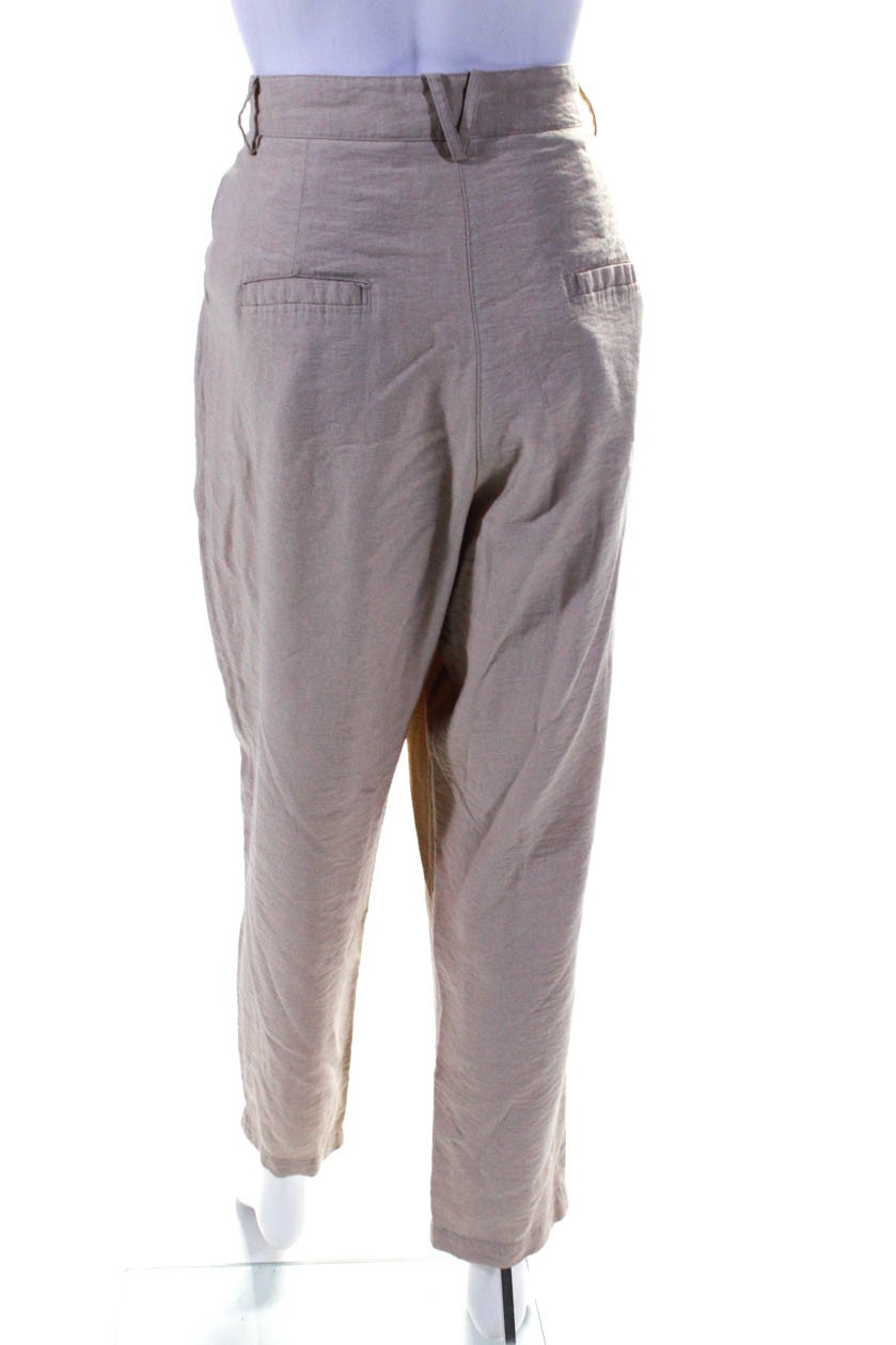 Love, Whit by Whitney Port Womens Beige Tailored Pants Off-White Size 8 13457533