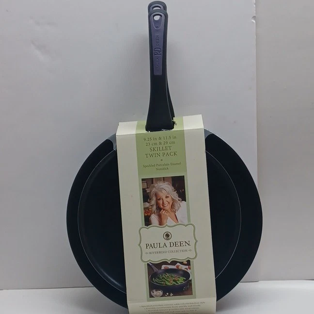 Paula Deen Riverbend Non-Stick Skillet Twin Pack 9.25" & 11.5" Speckled Purple
Opens in a new window