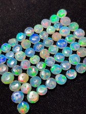 20 Pcs AAA Natural Opal Beads For Jewelry Making Ethiopian Fire Opal Beads 4-6mm