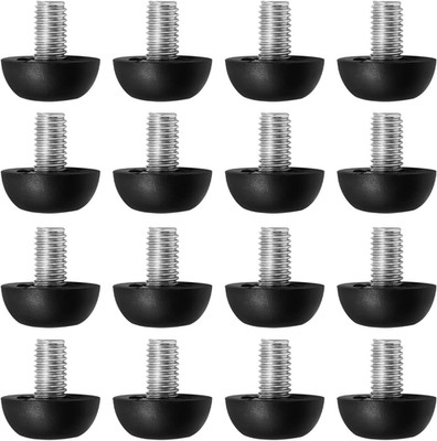16 PCS 8Mm X 1.25 M8 Adjustable Leveling Feet, Adjustable Furniture Leg Leveler,