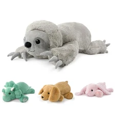 20 Inch 4.4 Lbs Weighted Stuffed Animal Sloth - Large Soft Plush Pillow for A...