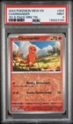 2024 POKEMON MEW EN-151 151 5-PACK MINI TIN #004 CHARMANDER PSA 9