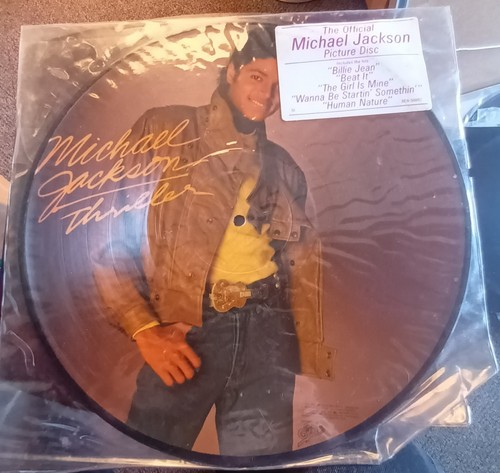 MICHAEL JACKSON "Thriller" Limited Edition PICTURE DISC LP 1983 EPIC 8E8 38867 - Picture 3 of 4