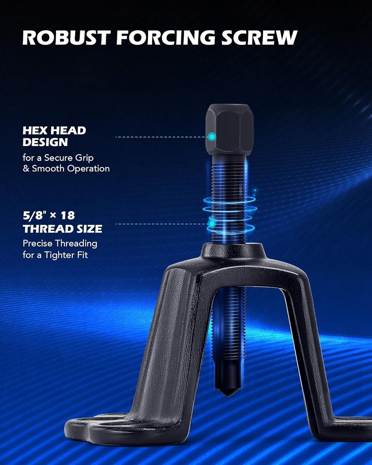 Compact Wheel Hub Puller Set with Forcing Bolt & Socket - Automotive Essential thumbnail 8