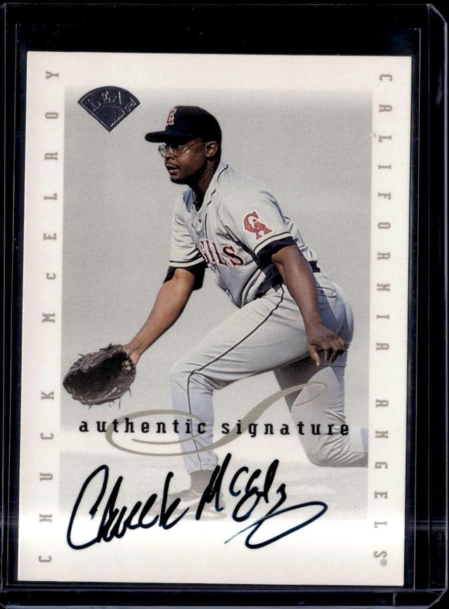 1996 Leaf Signature Series #NNO Chuck McElroy Extended Series Autographs