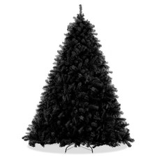 6 Foot Artificial Holiday Christmas Tree with Stand - Realistic Black Spruce