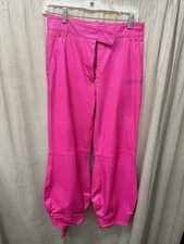 Off White pink leather pants Size Small Check Description