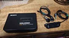 Sony Cassette Walkman WM-EX70/Remote Control Rm-7E/Earphone Mdr-E552 AS-IS