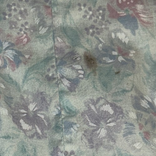 Vintage Robin Gayle Pink Blue Floral Sweetheart Dress Size 7 1980s Puff Sleeve - Picture 21 of 21