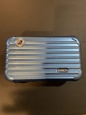 RIMOWA EVA Air First Class Amenity Kit Toiletry Travel Hard Case Blue