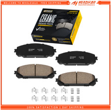 Front Ceramic Brake Pads w/Hardware for 2014 2015 Jeep Cherokee Dual Pistons