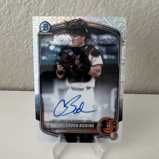 Topps 2025 Bowman Draft Caden Bodine Autograph Prospect #BMA-CB Orioles