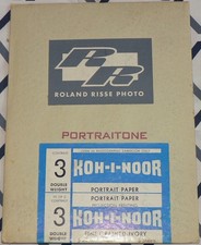 KOH-I-NOOR PORTRAITONE New 5 Sheets 5X7 Ivory B&W Photographic Paper Exp 9/1961