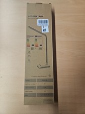 Slator Desk Lamp, LED, Eye-Caring Table Lamp In Silver