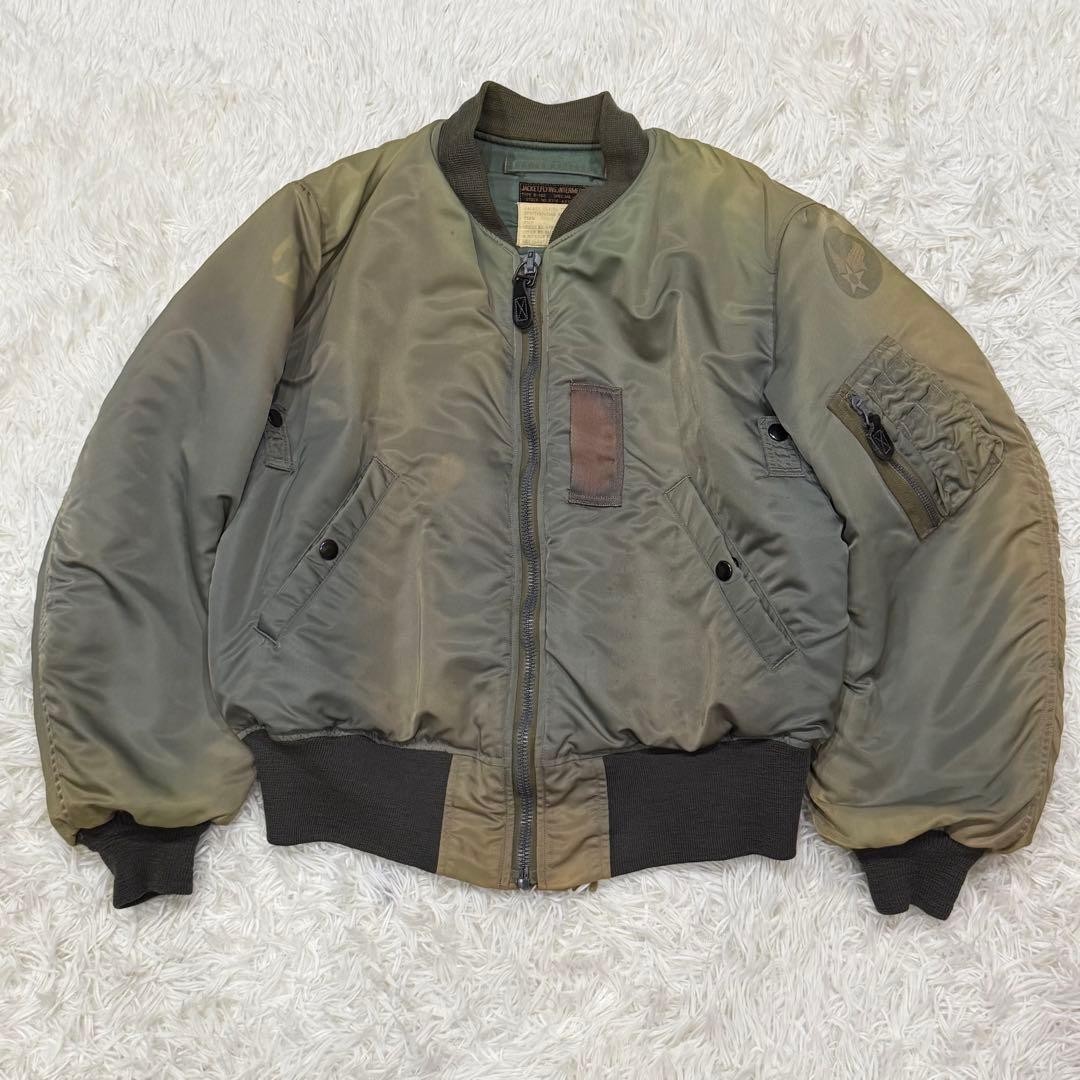 Buzz Rickson's B-15D Modified M13409 Nylon Flight Jacket Khaki 40 Japan