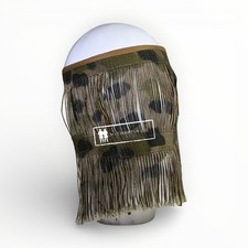 WW2 TEDESCO WAFFEN SS MIMETICO VELO FACCIA DA CECCHINO M42 TIPO 2 - MASCHERA DA CANNONIERE