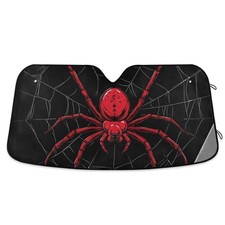 Car Windshield Sun Shade Foldable, Spider Sun Shade for Car Truck Window Fron...
