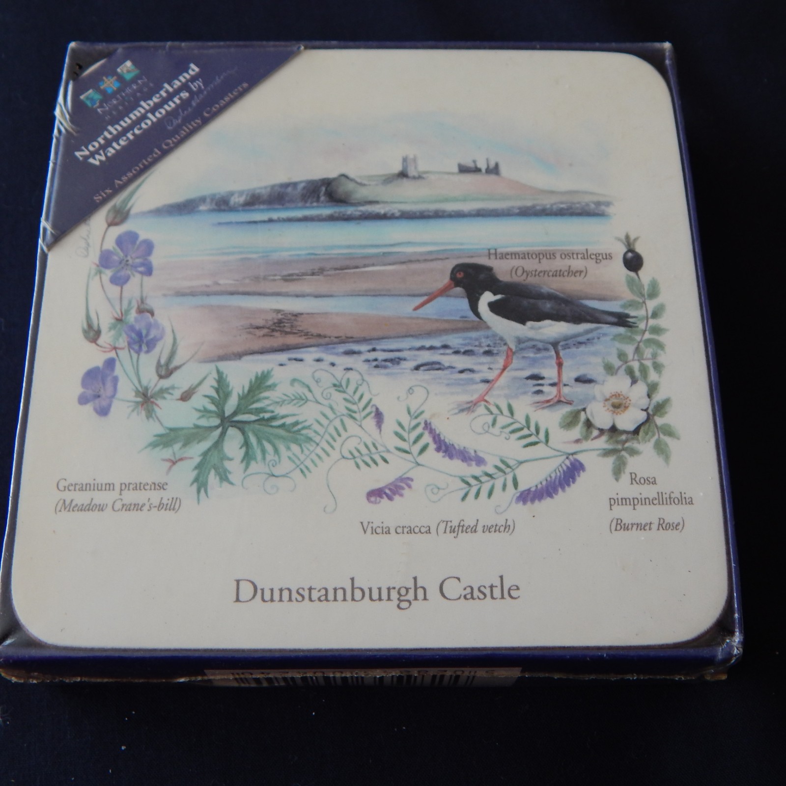 6 Northumberland Coasters Watercolours By Daphne Harrison Northern Heritage NEW