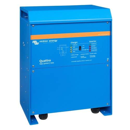 Inversor/Cargador Victron Quattro 24V DC - 5000W - Doble 100AMP MFG# QUA245023110 - Imagen 2 de 4