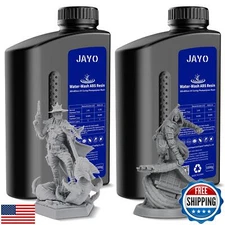 JAYO Water Washable ABS-Like Resin 2KG, 3D Printer Resin 405nm UV Standard Ra