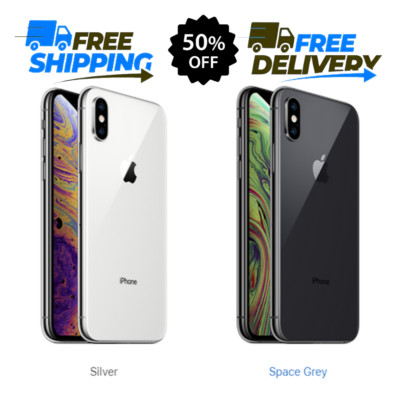 Apple iPhone XS 256GB 64GB - Unlocked Verizon T-Mobile Silver | Gray SmartPhone