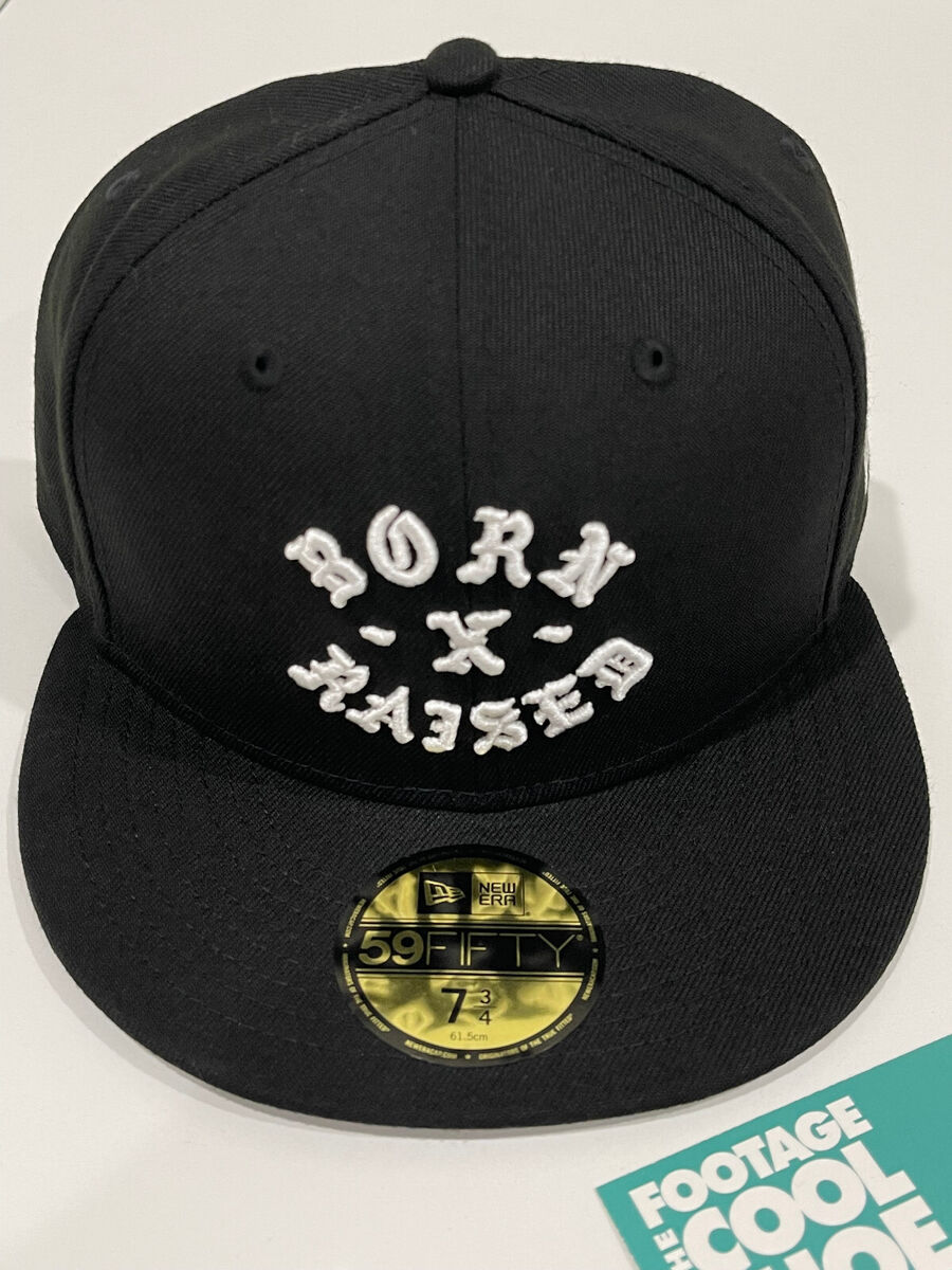 NEW ERA 59FIFTY BORN x RAISED BXR ROCKER FITTED HAT BLACK NEW ERA 59FIFTY BORN x RAISED BXR ROCKER FITTED HAT BLACK
