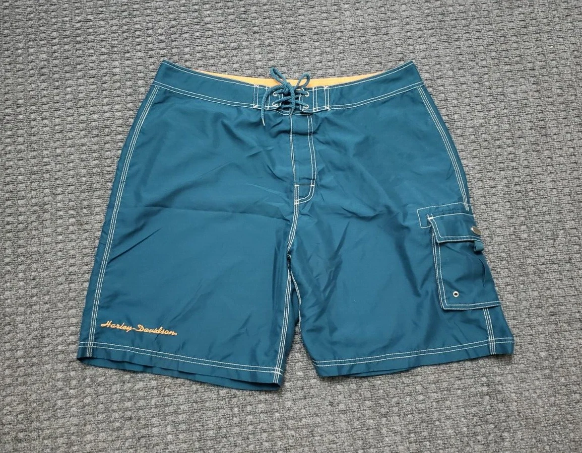 Harley Davidson x Tori Richard Men s XL Harley Green Board Shorts
