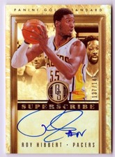 Roy Hibbert 2011-12 Panini Gold Standard On Card AUTOGRAPH  #'d 137/149