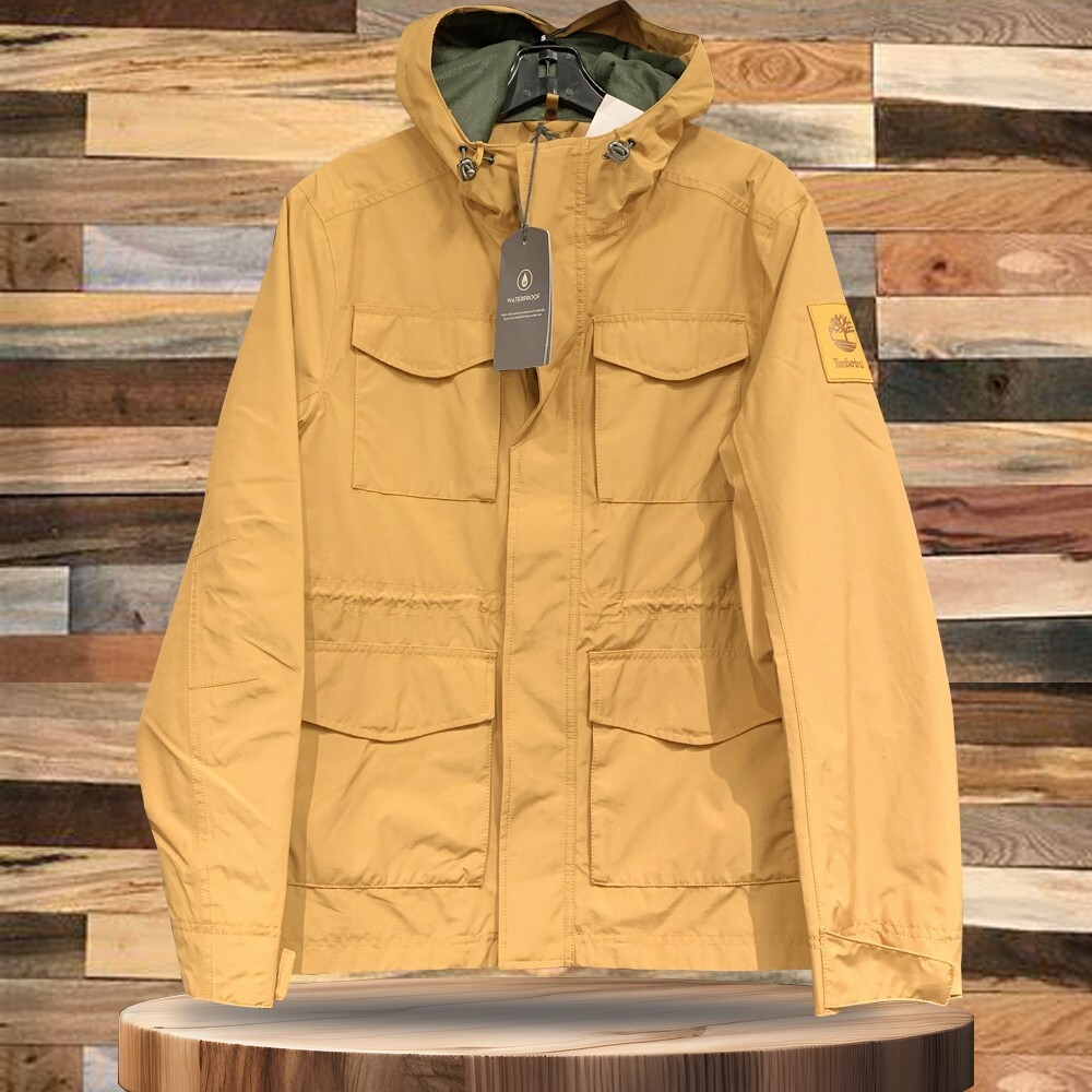 Timberland Men's Hooded Waterproof Pocket Style Jacket Timberland Men's Hooded Waterproof Pocket Style Jacket