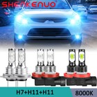 For Hyundai Veracruz 2007-2011 Combo LED Headlight Hi Lo Lamp+Fog Light Bulbs