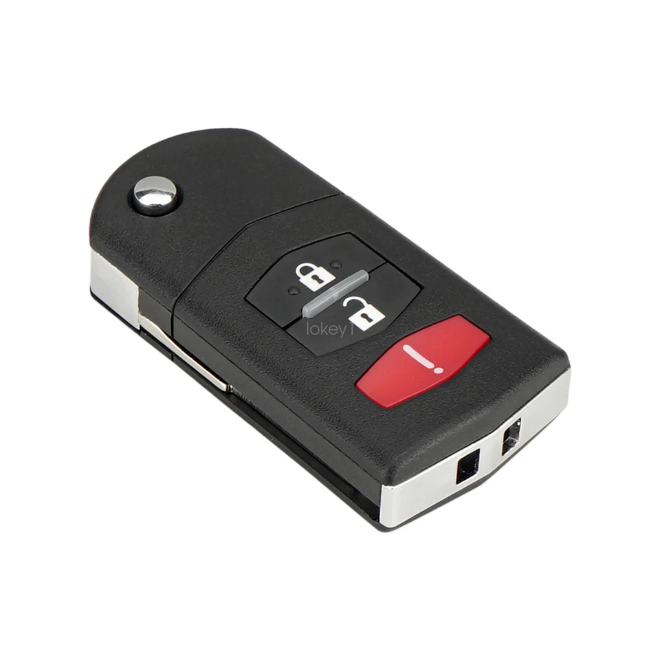 2 Para Mazda 5 CX-7 CX-9 2007 2008 2009 2010 2011 2012 Mando a distancia Llavero Carcasa Estuche Foto 4 de 4