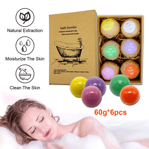 Aromatherapy Sea Salt Ball Body Essential Oil Explosion Bubble Bath Bombs Ball - Picture 2 of 12