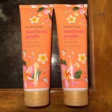 Bodycology 8 Oz Island Beach Paradise Moisture Rich Butter Body Cream Lot Of 2