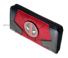 Deadpool Metal Logo Zip Around Clutch Wallet