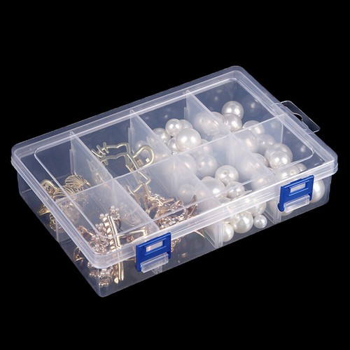 8 Grids Plastic Storage Box Screw Electronic Component Transparent Organizer - Afbeelding 7 van 11