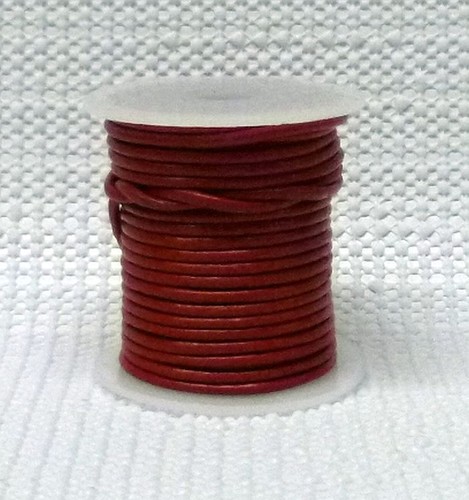 Farbige Lederkordelspule 1,5 mm 2 mm hochwertig GEFÄRBTES LEDER Handwerk - Bild 8 von 10