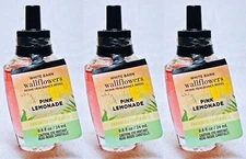 3 Bath Body Works PINK LEMONADE Wallflower Home Scent Oil Refill